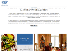 Tablet Screenshot of lismorecastle.com
